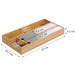 KI-generiertes Bild,4-fach Holz Folienspender Bambus Schubladen Alufolienspender Folienschneider