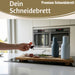 KI-generiertes Bild,XL Vesperbrett Servierbrett 53cm Akazie Schneidebrett Serviertablett auf Füßen