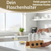 KI-generiertes Bild,Holz Flaschenständer Bambus passend für 3 Sodastream Flaschen Abtropfschale