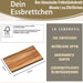 KI-generiertes Bild,Holz Frühstücksbrett Essbrettchen 23x15cm Akazie Küchenbrett Holzbrett