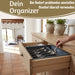 KI-generiertes Bild,Schubladeneinsatz Besteckkasten 29-50cm Grau ausziehbar Besteckbox Organizer