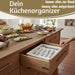 KI-generiertes Bild,Schubladeneinsatz Besteckkasten 29-50cm Weiß ausziehbar Besteckbox Organizer
