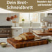 KI-generiertes Bild,Profi Holz Schneidebrett Stirnholz 42cm XL Akazie Küchenbrett Tranchierbrett