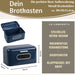 KI-generiertes Bild,Vintage Brotkasten Blau 30cm Metall mit Deckel Retro Brotbox Aufbewahrungskorb