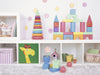 KI-generiertes Bild,Kinder Aufbewahrungsbox Giraffe 30cm Faltbar Spielzeug Organizer für Ikea Kallax