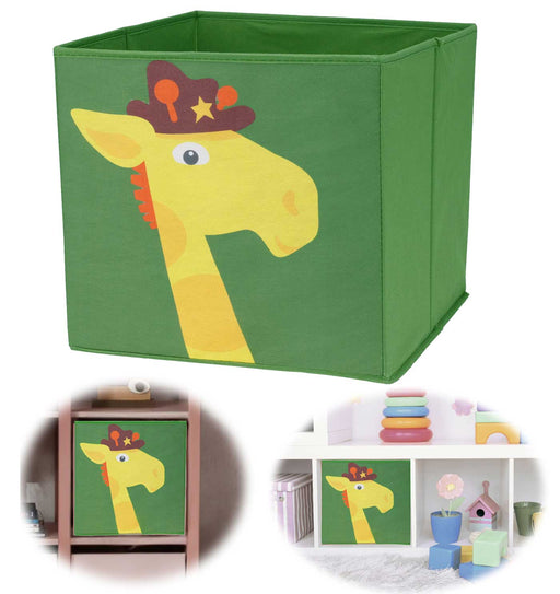 KI-generiertes Bild Kinder Aufbewahrungsbox Giraffe 30cm Faltbar Spielzeug Organizer für Ikea Kallax