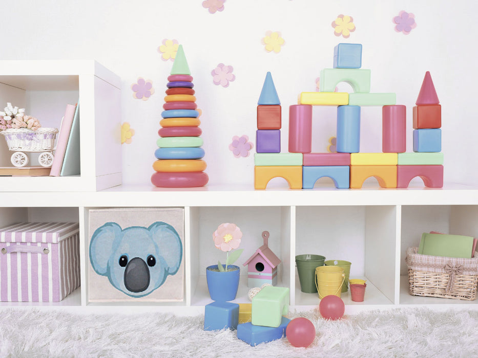 KI-generiertes Bild,Kinder Aufbewahrungsbox Koala Bär 30cm Faltbar Spielzeug Organizer für Ikea Kallax