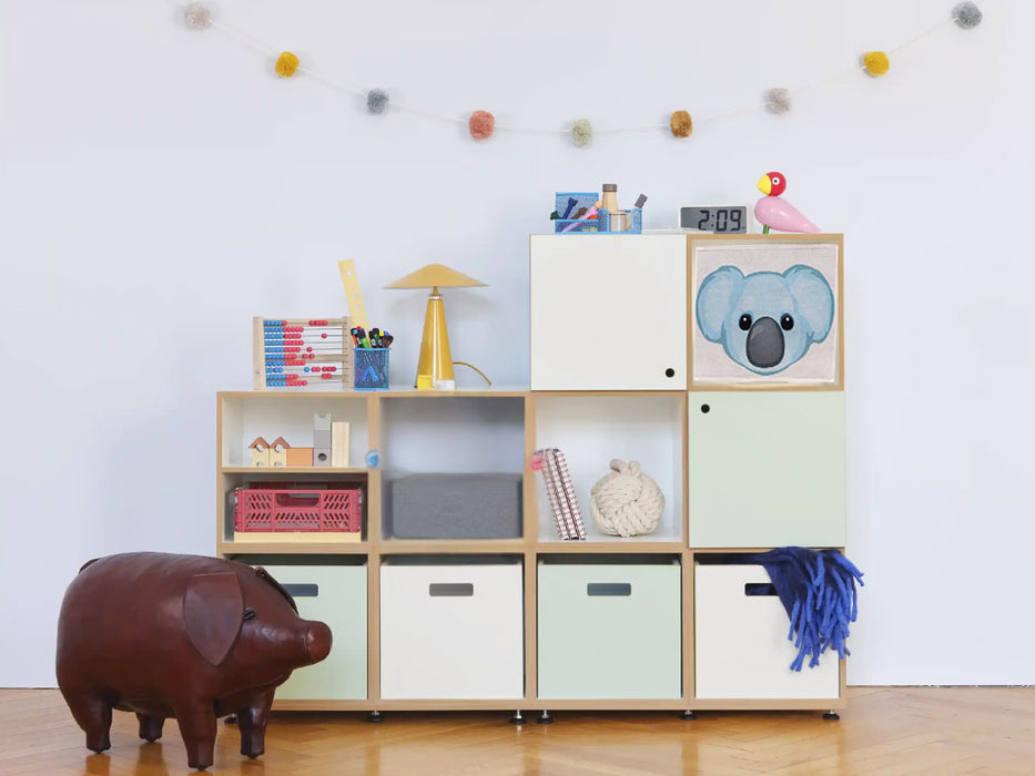 KI-generiertes Bild,Kinder Aufbewahrungsbox Koala Bär 30cm Faltbar Spielzeug Organizer für Ikea Kallax