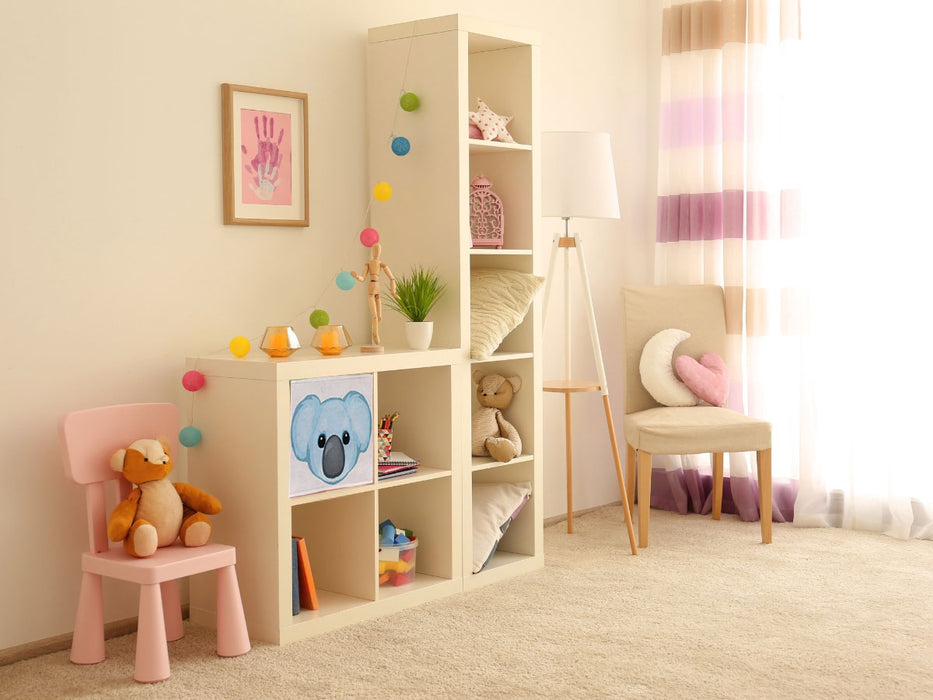 KI-generiertes Bild,Kinder Aufbewahrungsbox Koala Bär 30cm Faltbar Spielzeug Organizer für Ikea Kallax