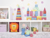 KI-generiertes Bild,Kinder Aufbewahrungsbox Löwe 30cm Faltbar Spielzeug Organizer für Ikea Kallax