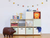 KI-generiertes Bild,Kinder Aufbewahrungsbox Löwe 30cm Faltbar Spielzeug Organizer für Ikea Kallax