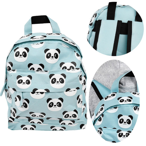 KI-generiertes Bild Kinder Rucksack Backpack Panda Bär 28x20cm Kindergartentasche