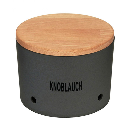 KI-generiertes Bild,Natur-Design Knoblauchtopf 16x12cm Made in Germany Grau Schiefer