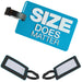 KI-generiertes Bild XL 3D Kofferanhänger Blau Size 10,5cm Namensschild Gepäckanhänger