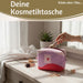 KI-generiertes Bild,Kosmetiktasche Herz 14x11cm kleine Schminktasche Kulturtasche Waschtasche