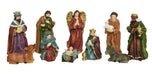 KI-generiertes Bild,Krippenfiguren Set 10 Figuren 13cm Traditionell Handbemalt Krippe Krippenset Xmas