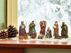 KI-generiertes Bild,Krippenfiguren Set 10 Figuren 13cm Traditionell Handbemalt Krippe Krippenset Xmas