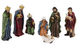 KI-generiertes Bild,Krippenfiguren Set 7 Figuren 12cm Traditionell Handbemalt Krippe Krippenset Xmas