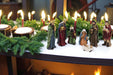 KI-generiertes Bild,Krippenfiguren Set 7 Figuren 12cm Traditionell Handbemalt Krippe Krippenset Xmas