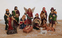 KI-generiertes Bild,Krippenfiguren Set 11 Figuren 10cm Traditionell Handbemalt Krippe Krippenset Xmas