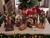 KI-generiertes Bild,Krippenfiguren Set 11 Figuren 10cm Traditionell Handbemalt Krippe Krippenset Xmas