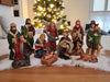 KI-generiertes Bild,Krippenfiguren Set 11 Figuren 10cm Traditionell Handbemalt Krippe Krippenset Xmas