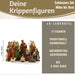 KI-generiertes Bild,Krippenfiguren Set 11 Figuren 9cm Traditionell Handbemalt Krippe Krippenset Xmas