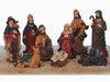 KI-generiertes Bild,XL Krippenfiguren Set 9 Figuren 15cm Traditionell Handbemalt Krippe Krippenset