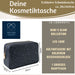 KI-generiertes Bild,Mimi's Glow Kulturtasche Romy 26x14cm Leo Grau Schwarz Schminktasche Kosmetiktasche