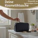 KI-generiertes Bild,Mimi's Glow Kulturtasche Romy 26x14cm Leo Grau Schwarz Schminktasche Kosmetiktasche