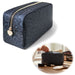 KI-generiertes Bild Mimi's Glow Kulturtasche Romy 26x14cm Leo Grau Schwarz Schminktasche Kosmetiktasche