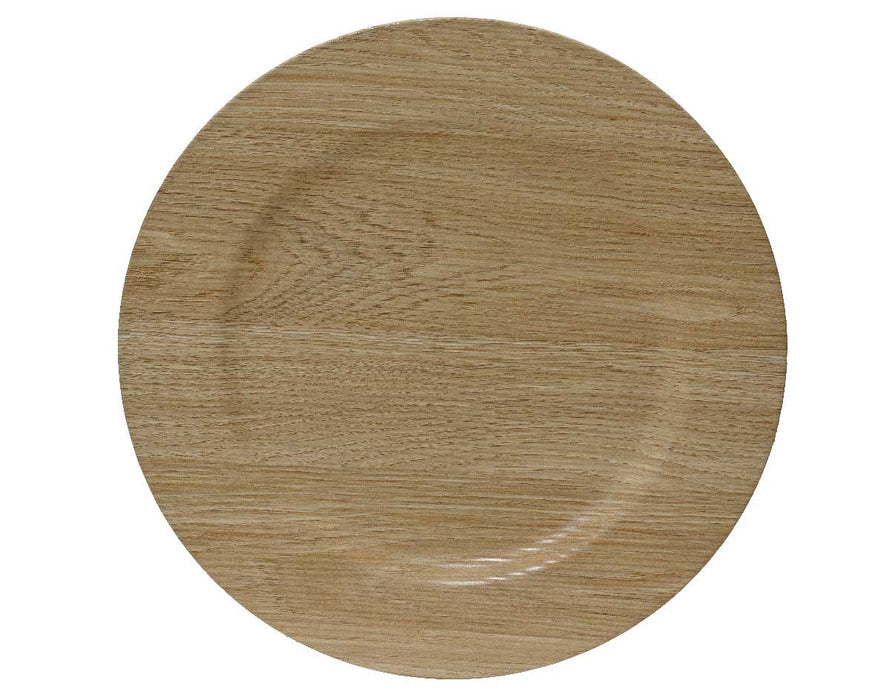 KI-generiertes Bild Platzteller Kerzentablett 33cm Rund Kunststoff Hellbraun Deko Tablett Teller