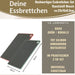 KI-generiertes Bild,2x Kunststoff Essbrettchen 23x16cm 2´er Set Grau Rutschfest Frühstücksbrettchen