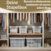 KI-generiertes Bild,Stapelbox Allzweckbox 3´er Set 30x20x15cm mit Deckel Transportbox Stapelkiste