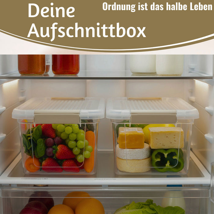 Stapelbox Allzweckbox 5L Lebensmittelecht mit Deckel Transportbox Stapelkiste