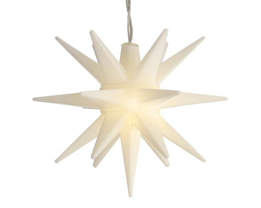 KI-generiertes Bild,3D LED Außen Leuchtstern Ø 12cm Weiß Timer Beleuchtet Weihnachtsstern