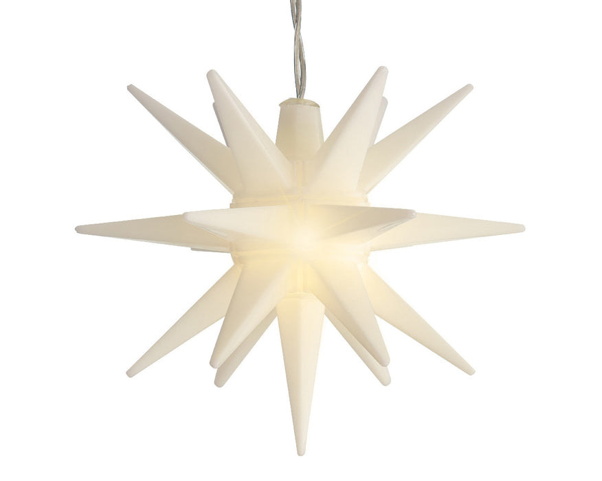 KI-generiertes Bild,3D LED Außen Leuchtstern Ø 12cm Weiß Timer Beleuchtet Weihnachtsstern