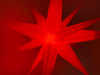 KI-generiertes Bild,3D Außen Leuchtstern Ø 40cm Rot 6 LED Beleuchtet Weihnachtsstern Faltstern
