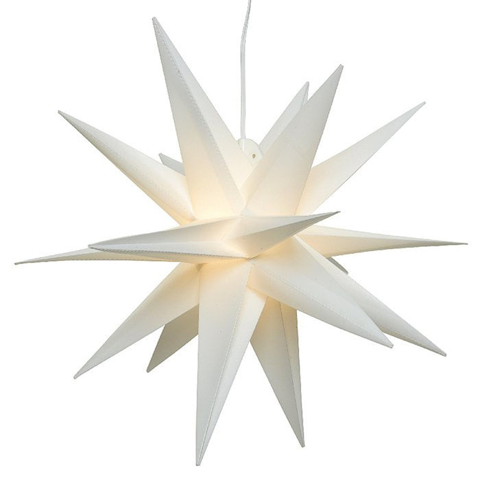 KI-generiertes Bild,3D Außen Leuchtstern Ø 60cm Weiß 6 LED Beleuchtet Weihnachtsstern Faltstern