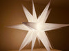 KI-generiertes Bild,3D Außen Leuchtstern Ø 60cm Weiß 6 LED Beleuchtet Weihnachtsstern Faltstern
