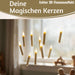 KI-generiertes Bild,LED 3D schwebende Stabkerzen 10 Kerzen Zauberstab Fernbedienung flackernde Kerze