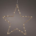 KI-generiertes Bild,2x 35 LED Leuchtstern Weihnachtsstern Ø 38cm Gold Timer Batterie Beleuchtet