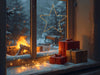 KI-generiertes Bild,2x 35 LED Leuchtstern Weihnachtsstern Ø 38cm Gold Timer Batterie Beleuchtet