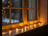 KI-generiertes Bild,USB LED Lichterkette 100 Lampen 7,4 Meter 8 Lichteffekte Timer Batterie Warm-Weiß