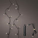 KI-generiertes Bild,USB LED Lichterkette 100 Lampen 7,4 Meter 8 Lichteffekte Timer Batterie Warm-Weiß