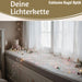 KI-generiertes Bild,LED Lichterkette Kugeln Soft Multi Colour 60 Lampen 4,5 Meter Timer Batterie