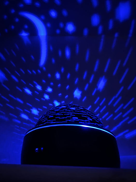 KI-generiertes Bild,LED Laser Projektor Sternenhimmel Schwarz Timer Weihnachten Beleuchtung Deko Licht