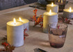 KI-generiertes Bild,LED 3D XXL Teelicht Grau 5x10cm Beton-Optik Timer flackernde flammenlose Kerze