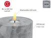 KI-generiertes Bild,LED 3D XXL Teelicht Grau 5x10cm Beton-Optik Timer flackernde flammenlose Kerze