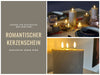 KI-generiertes Bild,LED 3D Stumpenkerze Ribe Grau 15x15cm Dreidocht Echtwachs flackernde flammenlose Kerze